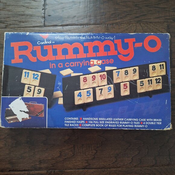 Vintage Rummy-O Game with Carrying Case - Picture 2 of 5